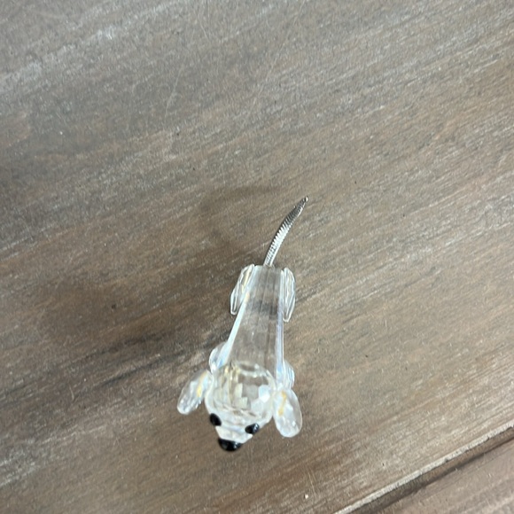 SWAROVSKI Dashshund Mini Short Nose Metal Tail Crystal Figurine - Picture 8 of 8
